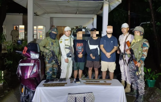 Three Women Among Five Militants Arrested in Manipur